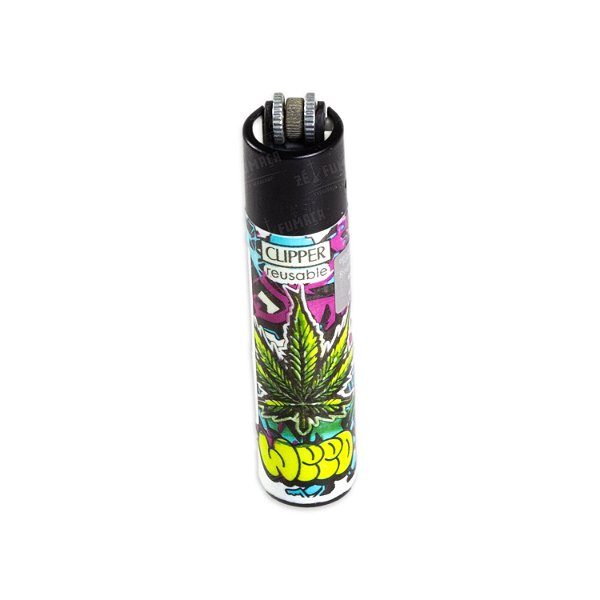 Isqueiro Clipper Grande Graff Weed - Weed II