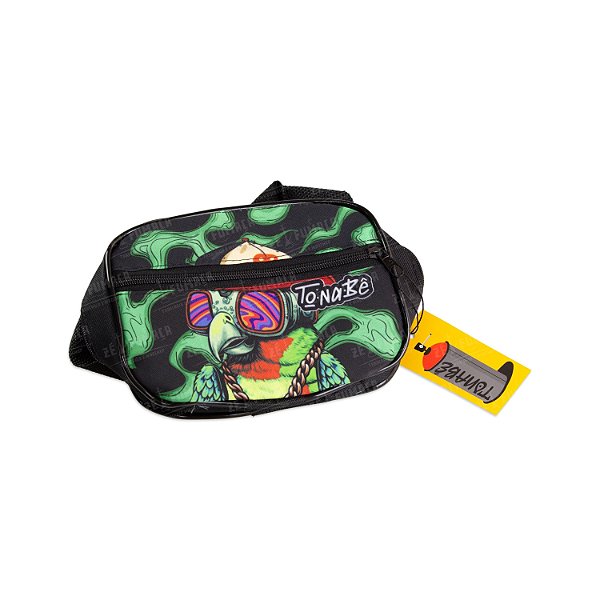 Shoulder Bag Grande ToNaBê Papagaio- Preta