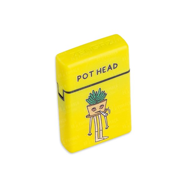 Isqueiro Maçarico Zengaz Pot Head - Amarelo