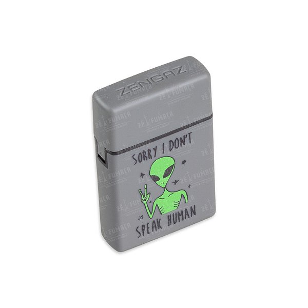 Isqueiro Maçarico Zengaz Alien - Cinza