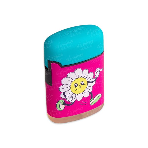 Isqueiro Maçarico Zengaz Flor Smoking - Mix Rosa e Azul