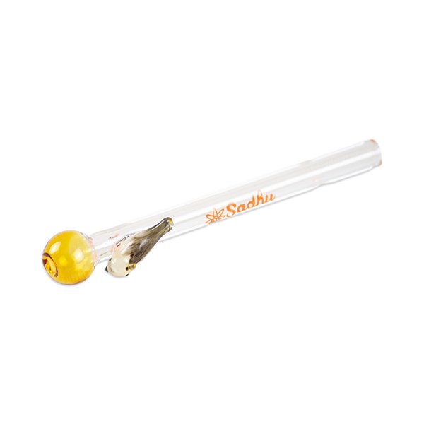 Piteira de Vidro longa Sadhu 6mm - Pássaros I