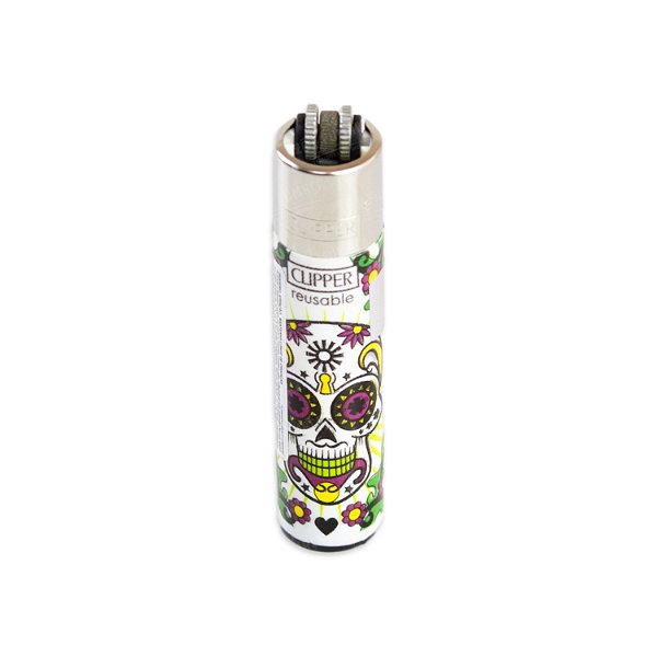 Isqueiro Clipper Grande Mexican Skulls - 4/4