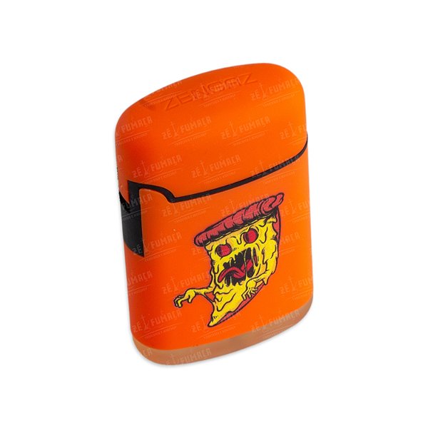 Isqueiro Maçarico Zengaz Pizza Terror - Laranja