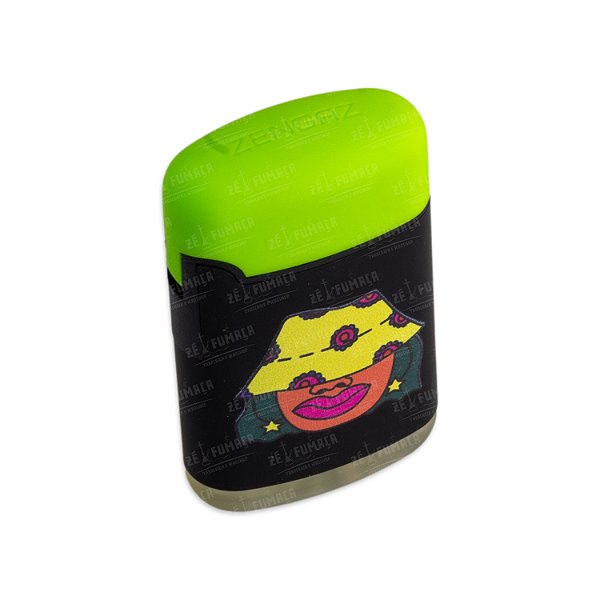 Isqueiro Maçarico Zengaz Mina - Mix Preto e Verde