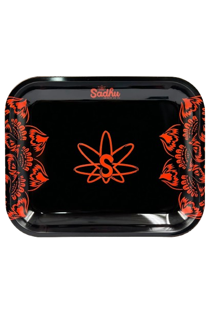 Bandeja de Metal Grande Sadhu - Mix Laranja e Preto II