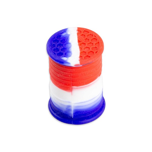 Slick Container Barril de Silicone 11 ml Colmeia - Mix Vermelho, Azul e Branco
