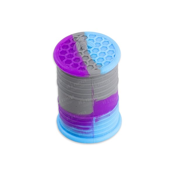 Slick Container Barril de Silicone 11 ml Colmeia - Mix Roxo, Azul e Cinza