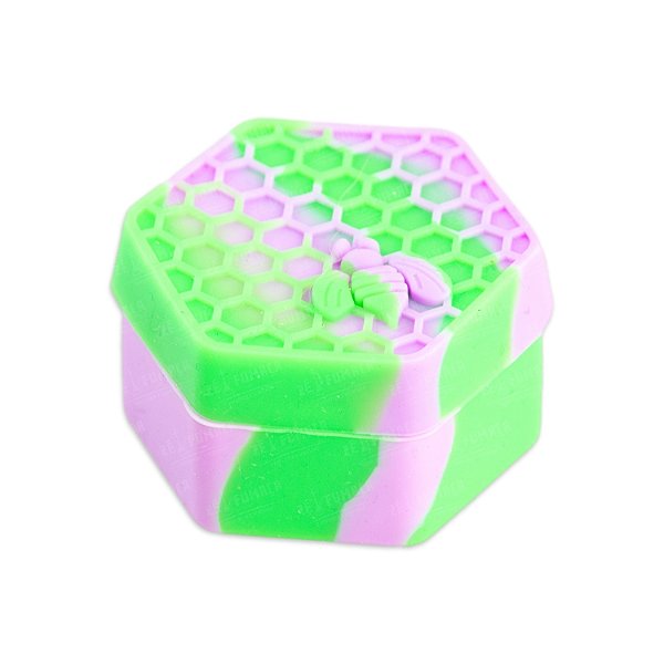 Slick Container Colméia 26 ml - Mix Verde e Rosa