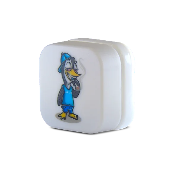 Pote Hermético Gelo 9 ml - Branco (Pinguin)
