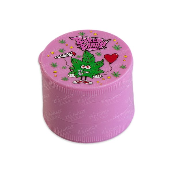 Dichavador de Plástico Baked Bunny Rosa - Bud Smoking