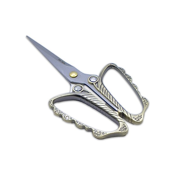 Tesoura Na Boa Big Butterfly - Dourado Envelhecido