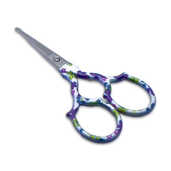 Tesoura Na Boa Style - Mix Branco, Roxo e Verde