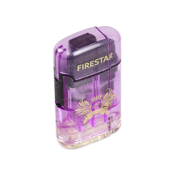 Isqueiro Maçarico Firestar 2 Chamas Translúcido - Roxo