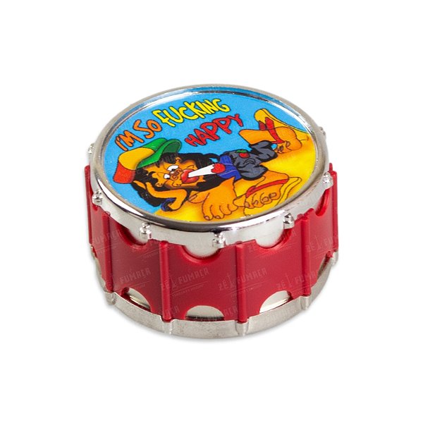 Dichavador De Metal Tambor Bob - Vermelho I