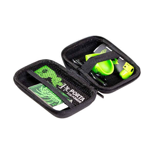 Kit Case Pequeno Porta - Verde e Preto