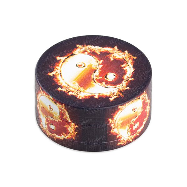 Dichavador de Metal Yin Yang - Fogo