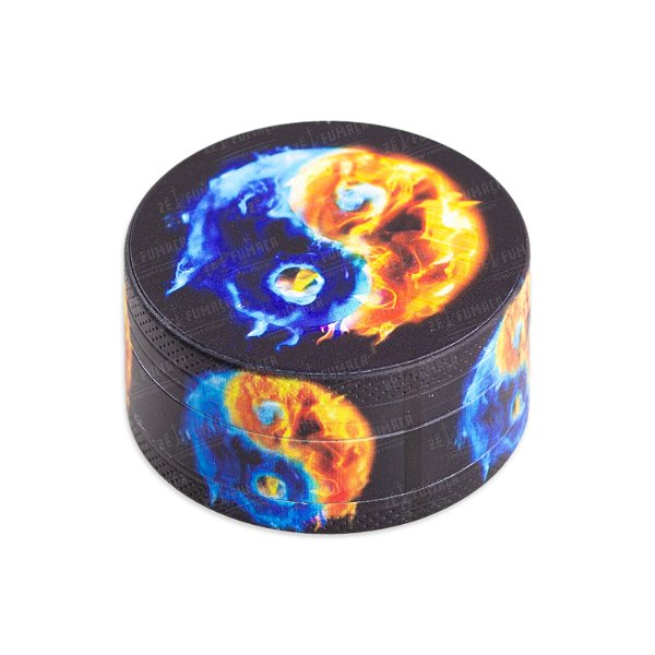 Dichavador de Metal Yin Yang - Mix Azul e Laranja