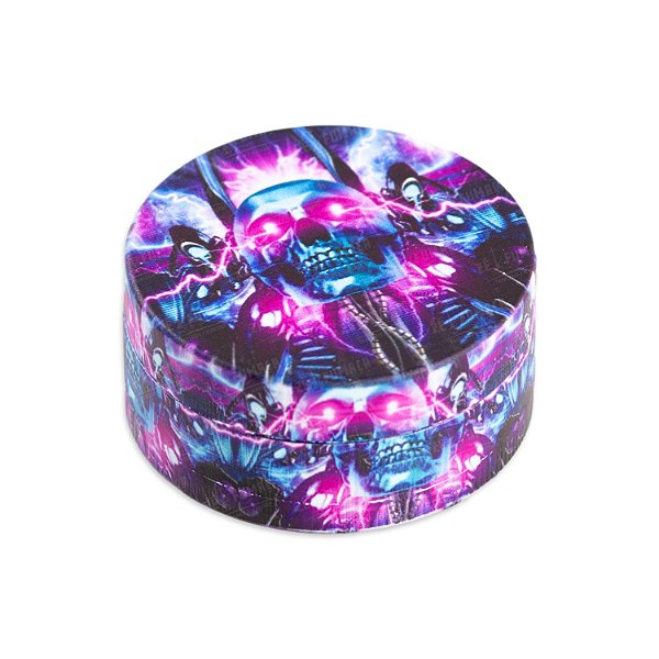 Dichavador de Metal Estampado Caveira- II