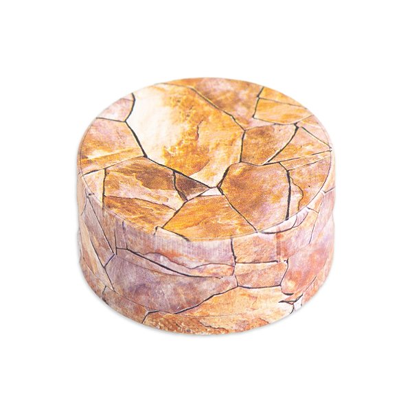 Dichavador de Metal Marmorizado - Marrom