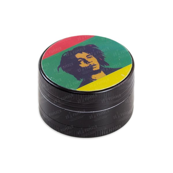 Dichavador De Metal Bob Marley Pequeno - Black I