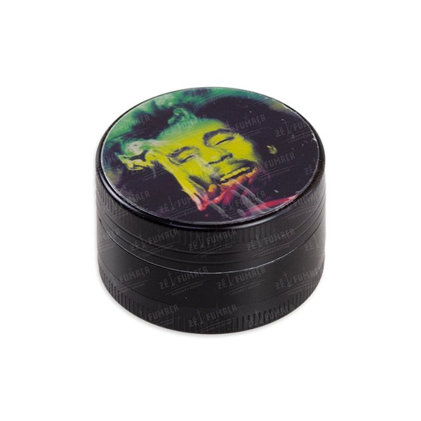 Dichavador De Metal Bob Marley Pequeno - Black II