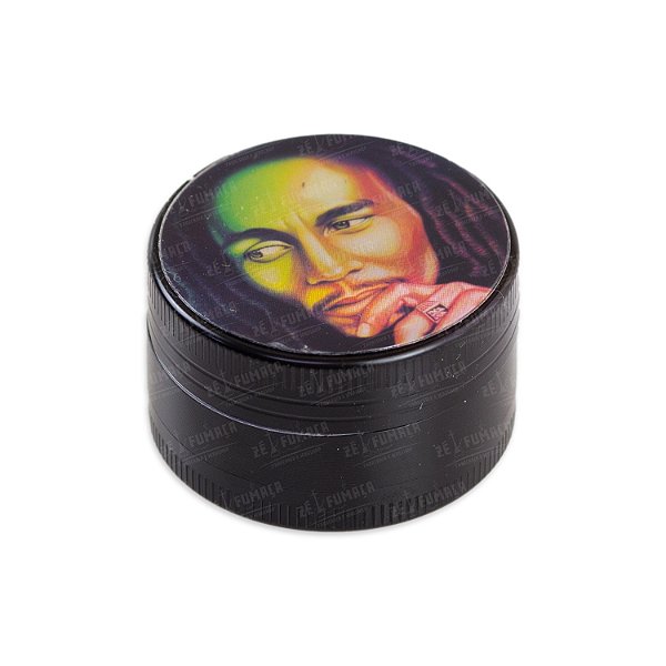 Dichavador De Metal Bob Marley Pequeno - Black IV