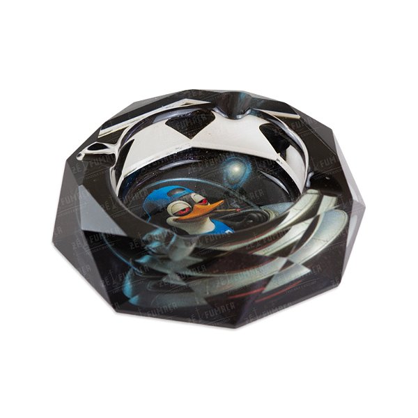 Cinzeiro de Vidro Gelo (Diamante) - Pinguim Astronauta