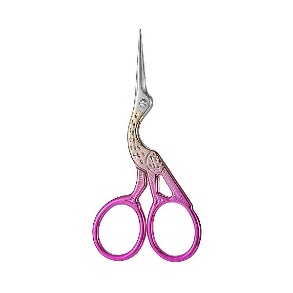Tesoura Garça - Mix Rosa e Dourado