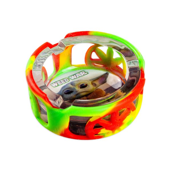 Cinzeiro de Vidro com Silicone - Weed War IX
