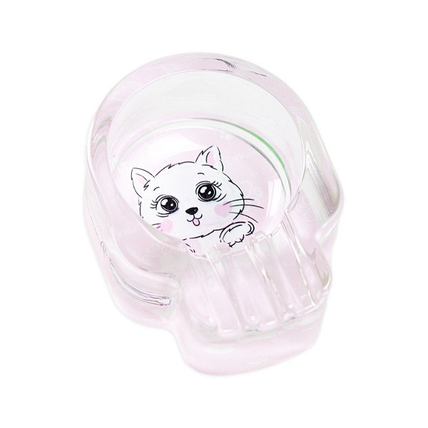 Cinzeiro de Vidro Caveira - Gato