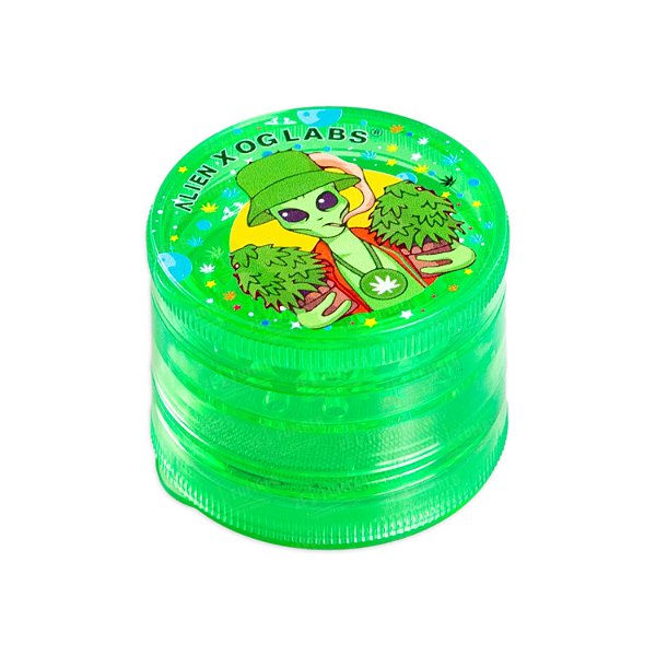 Dichavador de Plástico Alien X OG Labs Verde - Weed Farmer