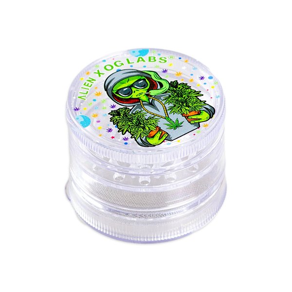 Dichavador de Plástico Alien X OG Labs Transparente - Weed Farmer