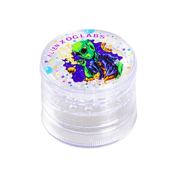 Dichavador de Plástico Alien X OG Labs Transparente - Alien Smoking