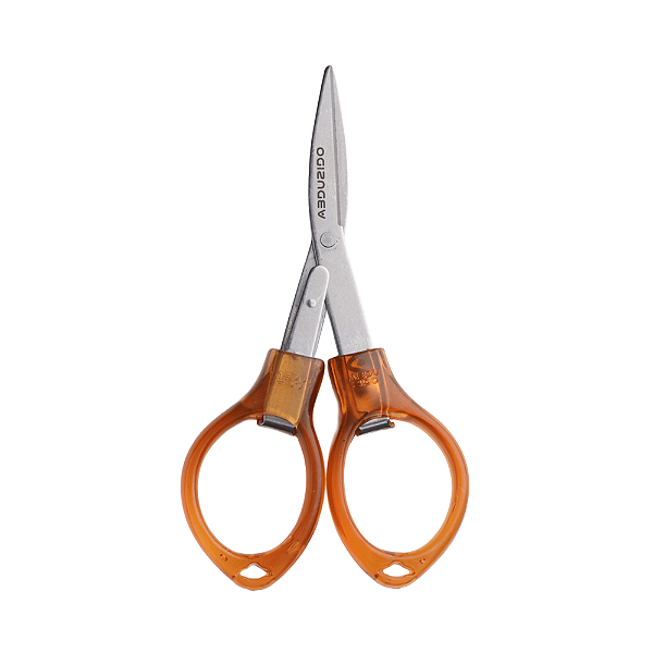 Tesoura Abduzido Dobrável Dry - Laranja e Prata