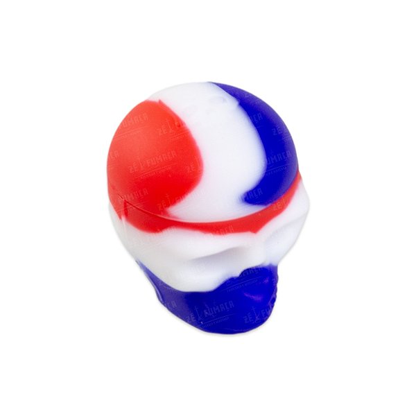 Slick Container Caveira 3 ml - Mix Vermelho, Branco e Azul