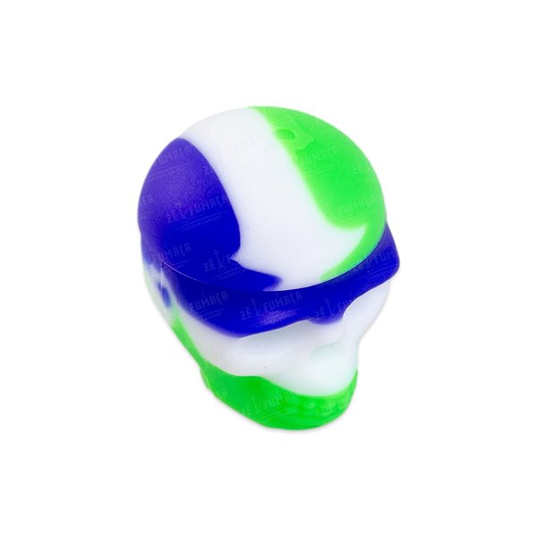 Slick Container Caveira 3 ml - Mix Verde, Branco e Azul