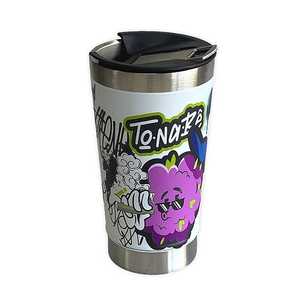 Copo Térmico 473ml Tampa/abridor Aço Inox Premium To Na Bê - Branco