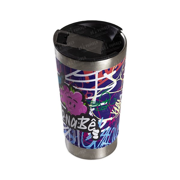 Copo Térmico 473ml Tampa/abridor Aço Inox Premium To Na Bê - Azul Grafite