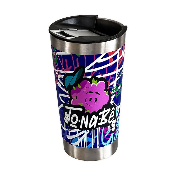 Copo Térmico 473ml Tampa/abridor Aço Inox Premium To Na Bê - Azul Grafite