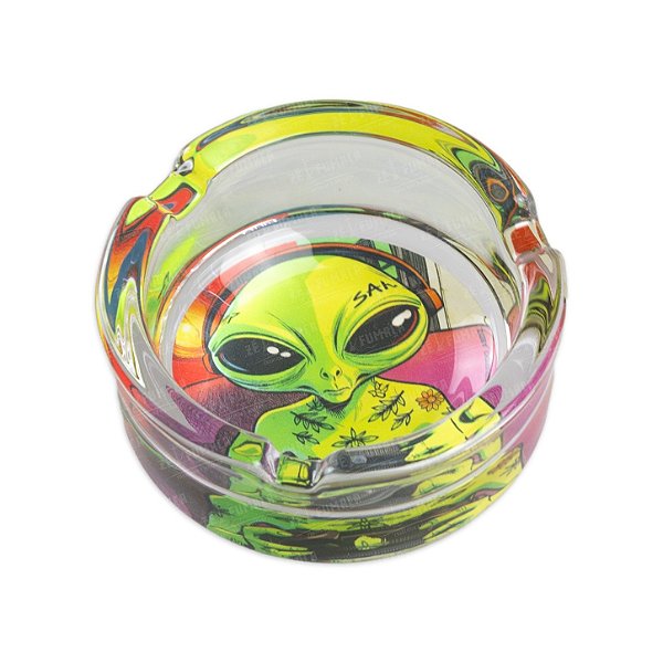 Cinzeiro de Vidro Abduzido - Alien