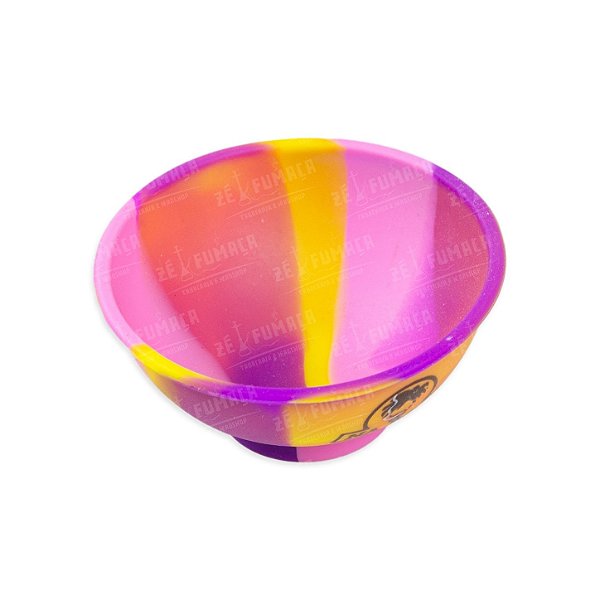 Cuia de Silicone Na Boa - Mix Amarelo Rosa e Roxo