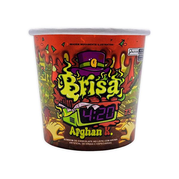 ChocoGrower Brisa 4:20 Afghan K. – Bombom de Chocolate ao Leite Ervas e Especiarias 73g