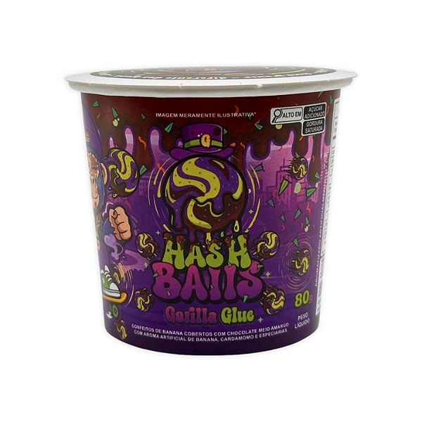 ChocoGrower Hash Balls Gorilla Glue – Confeito de Banana com Chocolate 70% 80g