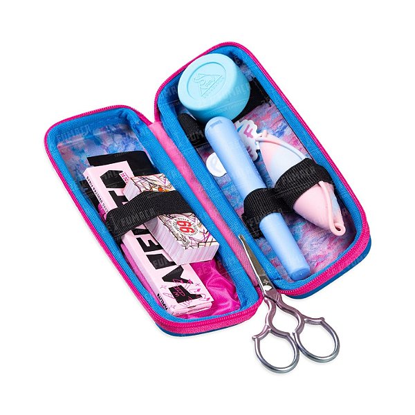 Kit Case Slim Puff Life Colors - Mix Azul e Rosa