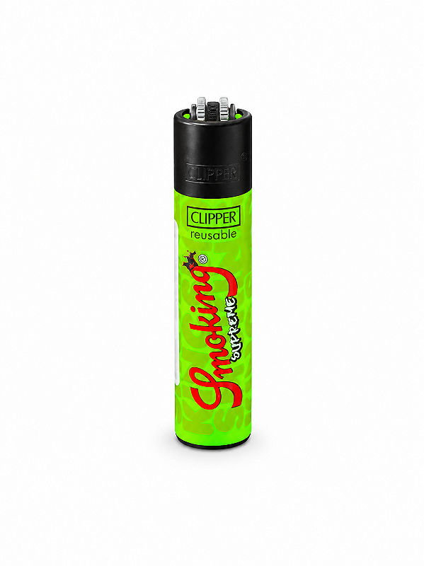 Isqueiro Clipper Grande Smoking - Supreme Verde