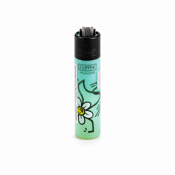 Isqueiro Micro Clipper Dancing Daisy - Azul