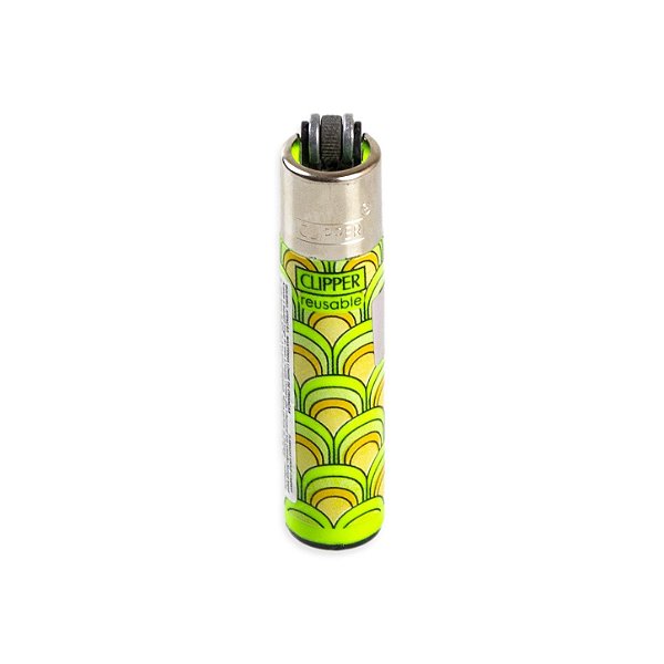 Isqueiro Micro Clipper Vintage Pattern - Verde