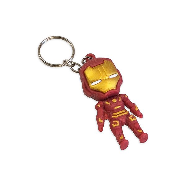 Chaveiro Homem de Ferro Silicone Emborrachado
