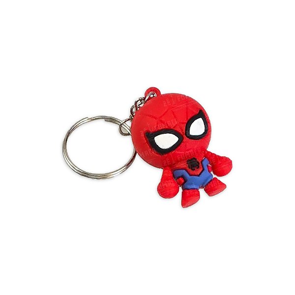 Chaveiro Homem Aranha Silicone Emborrachado - Pequeno